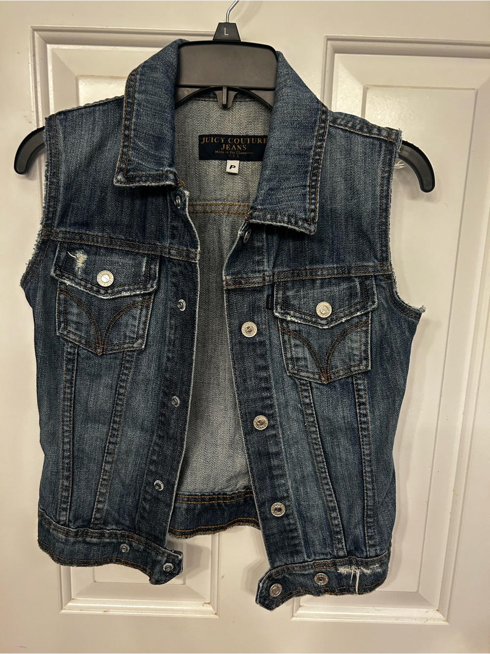 Juicy Couture Light Blue Denim Jacket with Gold Logo